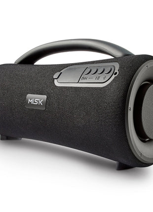Bocina Bluetooth super bazooka MS257 negro reproductor de USB y tarjeta Micro SD, radio FM