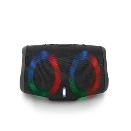 Bocina Bluetooth con luz LED negro MS279 Misik