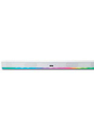 Misik Barra de sonido Portátil MSB510 blanco de 37” Bluetooth, con luz LED y entrada HDMI