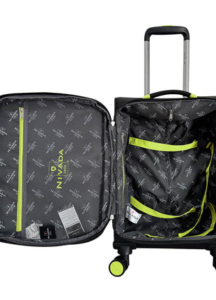 Maleta de 20" Marsmaster negro con verde Nivada