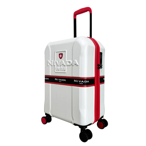 Maleta rígida 20" Millionaire blanco Nivada