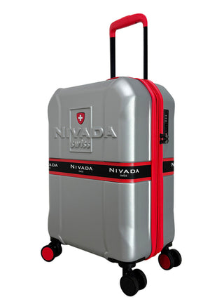 Maleta rígida 20" Millionaire plata Nivada