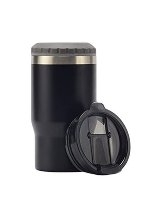 Termo Portacerveza y Portalatas de 14oz negro Origami Home