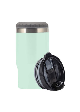 Termo Portacerveza y Portalatas de 14oz Verde menta Origami Home
