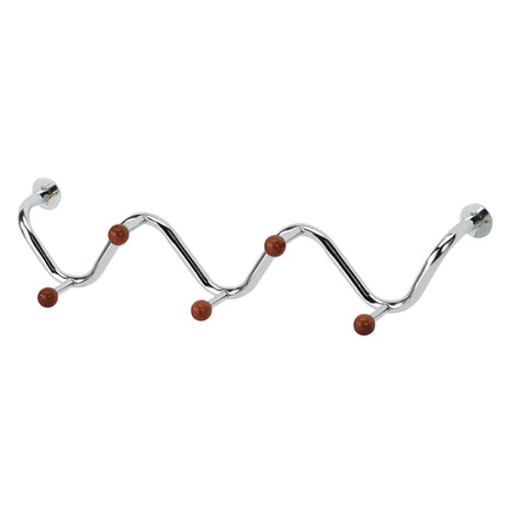 Namaro Design Perchero de pared OR-424819 gris con café de metal con madera
