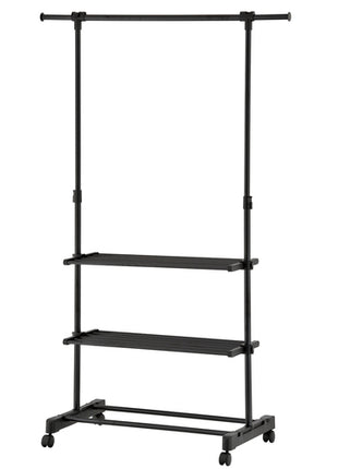 Namaro Design Rack OR-440130 negro con 2 repisas y extención