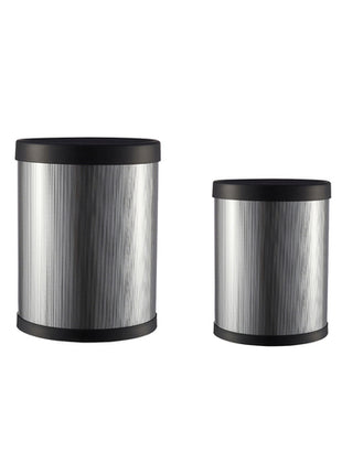 Namaro Design Juego de basureros Hanoi gris con negro OR-443926 de 8L y 11L