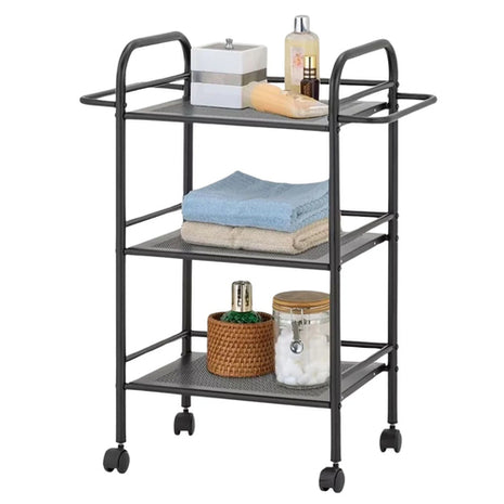 Namaro Design Carrito de servicio OR-450528 negro de 3 niveles