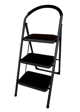 Namaro Design Escalera banco York OR-450580 negro de 3 niveles con seguro