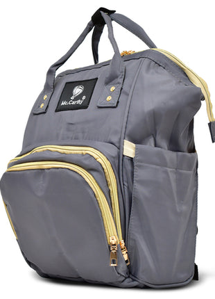 Mc.Carthy pañalera backpack Mod. PAN-16 GR, color: gris