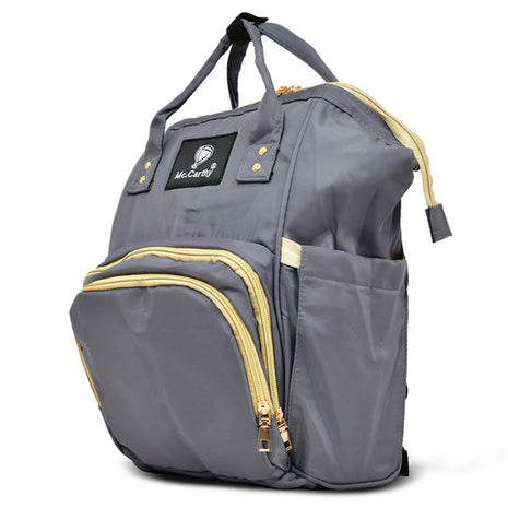 Mc.Carthy pañalera backpack Mod. PAN-16 GR, color: gris
