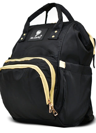 Mc.Carthy pañalera backpack Mod. PAN-16 NEG, color: negro