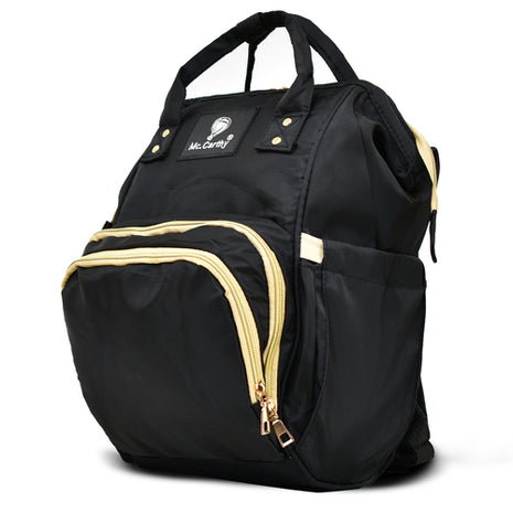 Mc.Carthy pañalera backpack Mod. PAN-16 NEG, color: negro