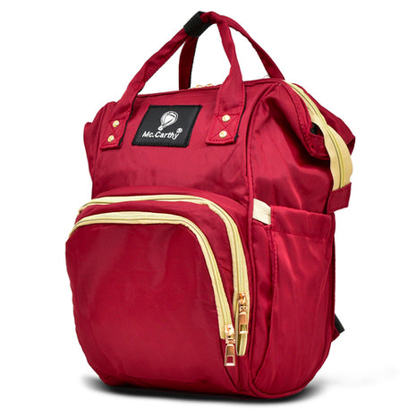 Mc.Carthy pañalera backpack Mod. PAN-16 VIN, color: vino