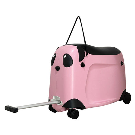 Maleta y carrito de montar para niños Panda rosa Peak Tour