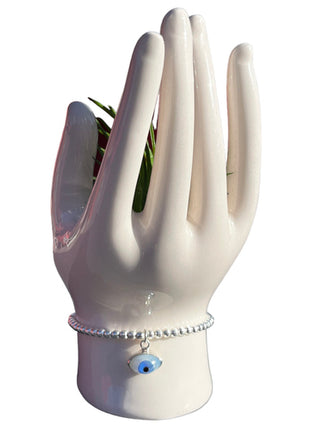 Bárbara pulsera ojo Mod. PEOJ16#1.8, color: plata