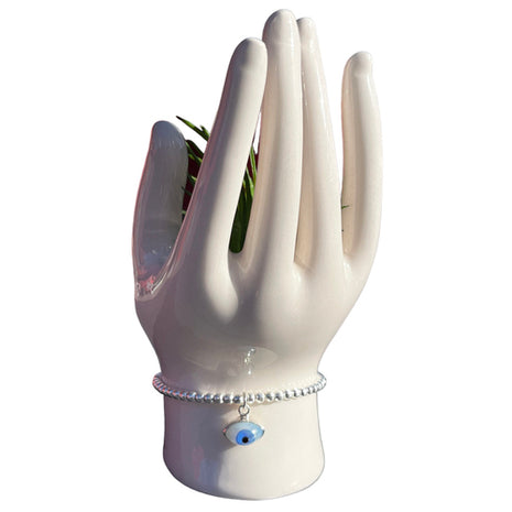 Bárbara pulsera ojo Mod. PEOJ16#1.8, color: plata