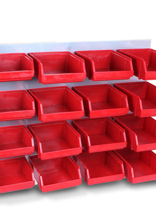 Mikels Panel con gavetas PG-17 rojo de 17 piezas