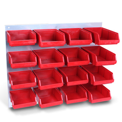 Mikels Panel con gavetas PG-17 rojo de 17 piezas
