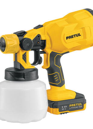Pistola para pintar, 20V, 1 batería 2Ah, PRETUL