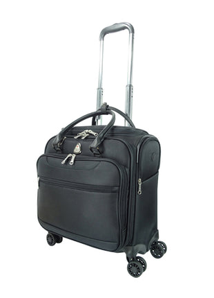 Peak Tour Maleta porta laptop PTSYRACUSE negro de hasta 15” con ruedas