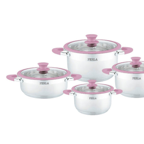 Batería de Cocina Rebeca 10 piezas inoxidable R011RS Perla