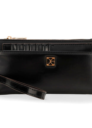 Cloe Cartera Grande Flap Mod R1BII25638NEG Color Negro. Dama