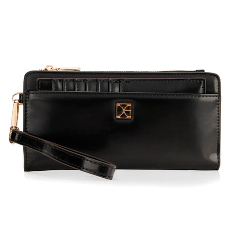 Cloe Cartera Grande Flap Mod R1BII25638NEG Color Negro. Dama