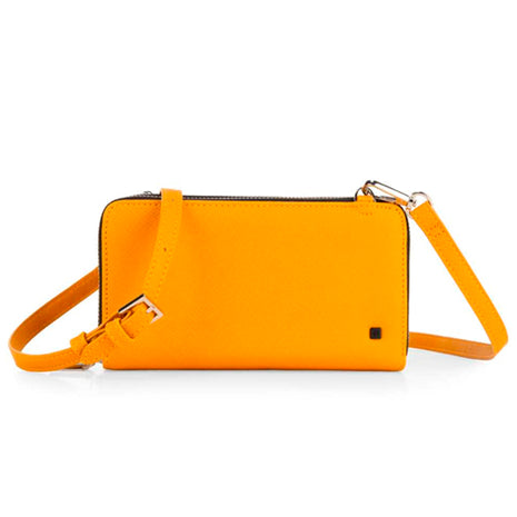 Cloe Billetera V21 556 amarillo / cierre doble grande. Dama