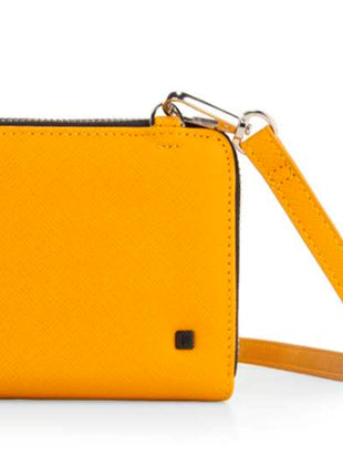 Cloe Billetera V21 556 amarillo / cierre doble grande. Dama