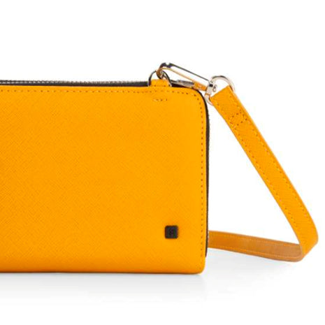 Cloe Billetera V21 556 amarillo / cierre doble grande. Dama