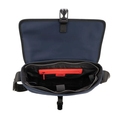 Cloe Uomo v25 512 marino / mensajera porta laptop grande. Caballero