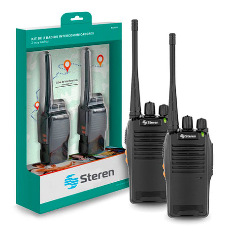 Kit de 2 radios intercomunicadores Steren