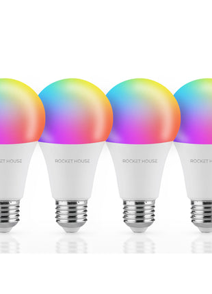 Rocket House Pack de 4 bombillas RAINBOW-KIT blanco LED inteligente