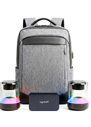 Highlink Mochila Backpack, Bocinas Rainbow Speaker y Power Bank