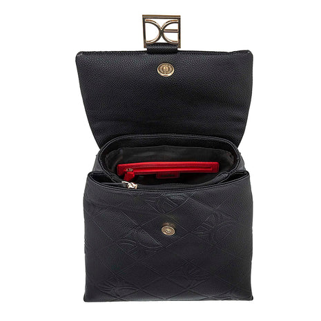 Cloe Backpack Mediana Monograma Troquelado RBLCI24462NEG. Color Negro. Dama