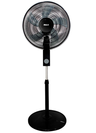 RCA ventilador Mod. RC-16B2, color: negro, de pedestal 16"