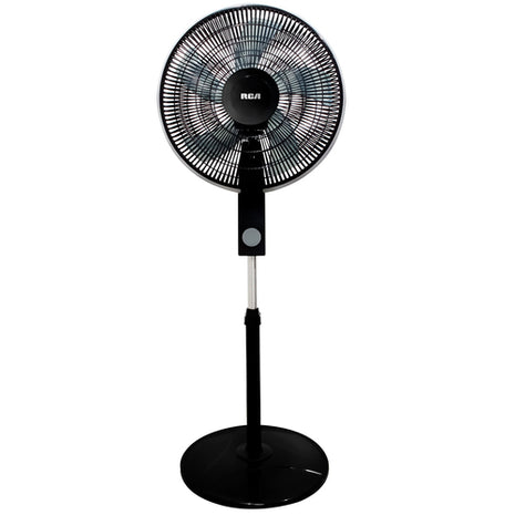 RCA ventilador Mod. RC-16B2, color: negro, de pedestal 16"