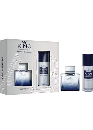 Antonio Banderas Set 2 piezas King of seduction edt 100 ml + desodorante spray 24H 150 ml. Caballero