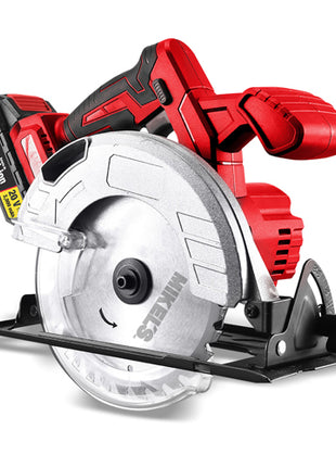 Mikels Sierra Circular Inalámbrica SCII-20 rojo con negro de 20V cortes rápidos y precisos