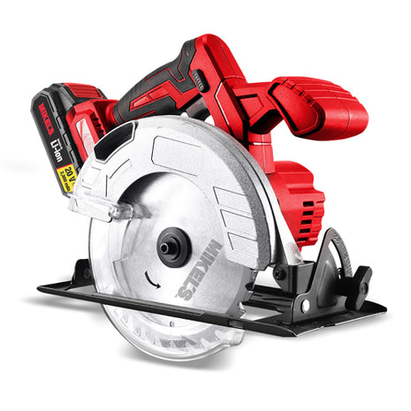 Mikels Sierra Circular Inalámbrica SCII-20 rojo con negro de 20V cortes rápidos y precisos