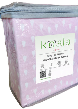 Juego de sábanas Microfibra Koala matrimonial gota Rebeca®