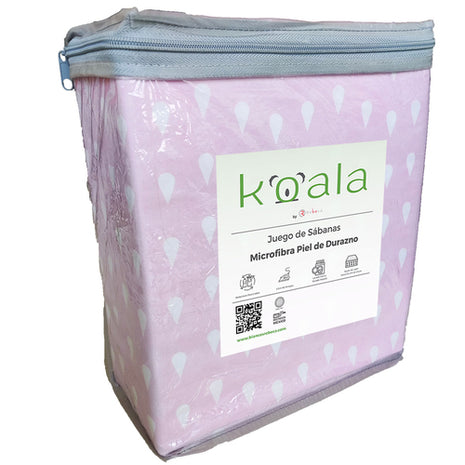 Juego de sábanas Microfibra Koala matrimonial gota Rebeca®