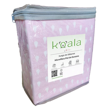 Juego de sábanas Microfibra Koala queen size gota Rebeca®