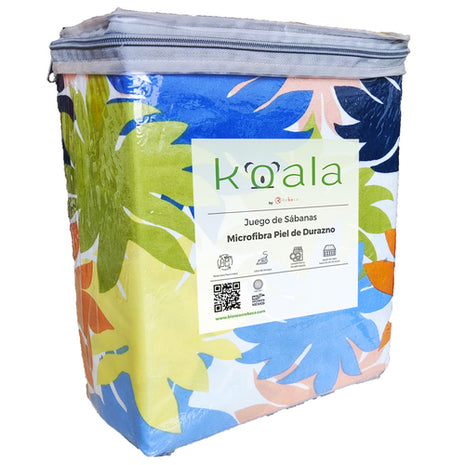 Juego de sábanas Microfibra Koala queen size Hawaii Rebeca®