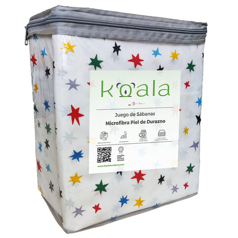 Juego de sábanas Microfibra Koala individual júpiter Rebeca®