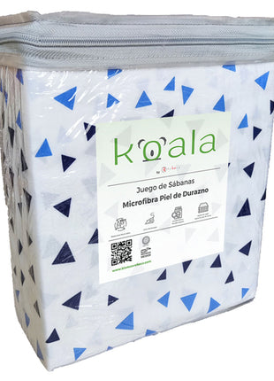 Juego de sábanas Microfibra Koala individual pirámide Rebeca®