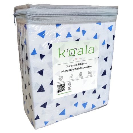 Juego de sábanas Microfibra Koala individual pirámide Rebeca®