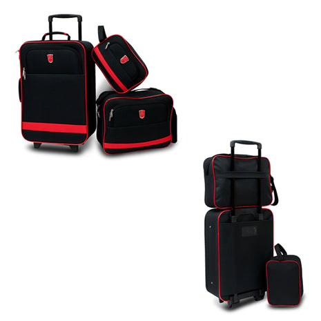 Set de 3 piezas negro rojo Mc.Carthy