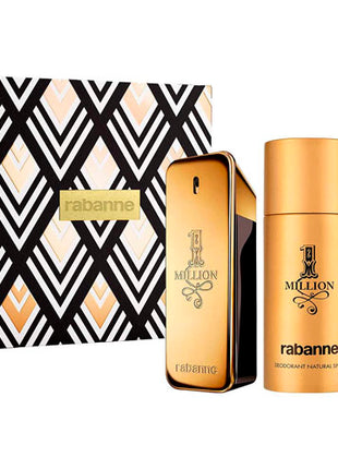Paco Rabanne Set 1 Million 3 pzs | Perfume EDT 100ml + Desodorante 150ml + Spray EDT 10ml